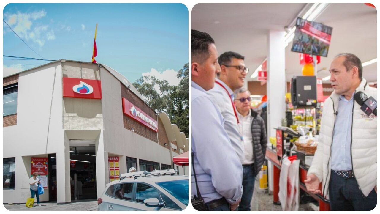 Antonio Sanguino, ministro de Trabajo, se reunió con trabajadores de los Alamacenes Olímpica en las instalaciones de la cadena de supermercados.