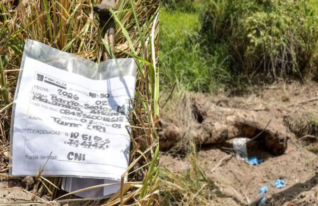 En esta zona enmontada encontraron los cuerpos sin vida de las dos hermanas menores de edad.