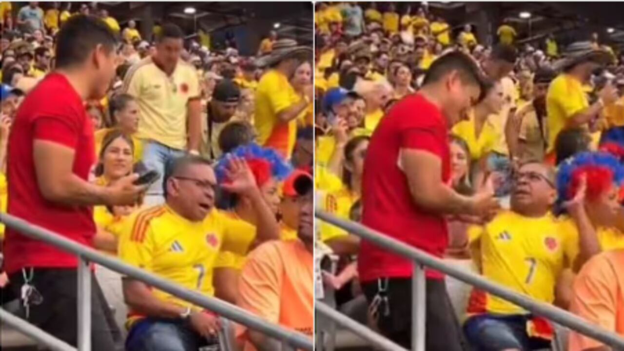 Mane Díaz se mostró muy molesto por el fanático que le pidió una foto en el partido Colombia Vs. Panamá.