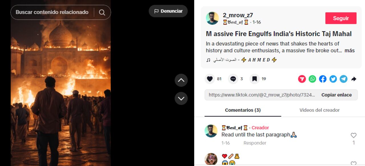 Foto: Captura de pantalla / TikTok