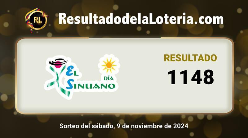 Resultados del sorteo 12453 de la Lotería El Sinuano Día