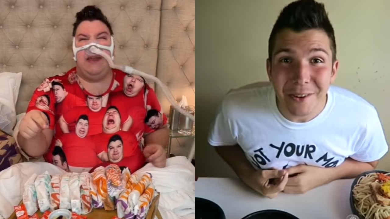 El hombre ha subido casi 100 kilos desde comenzó a hacer este tipo de contenido.