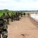 Las Fuerzas Militares acompañaron la salida de los soldados de la Guardia venezolana que ingresaron a Arauca e instalaron un campamento.