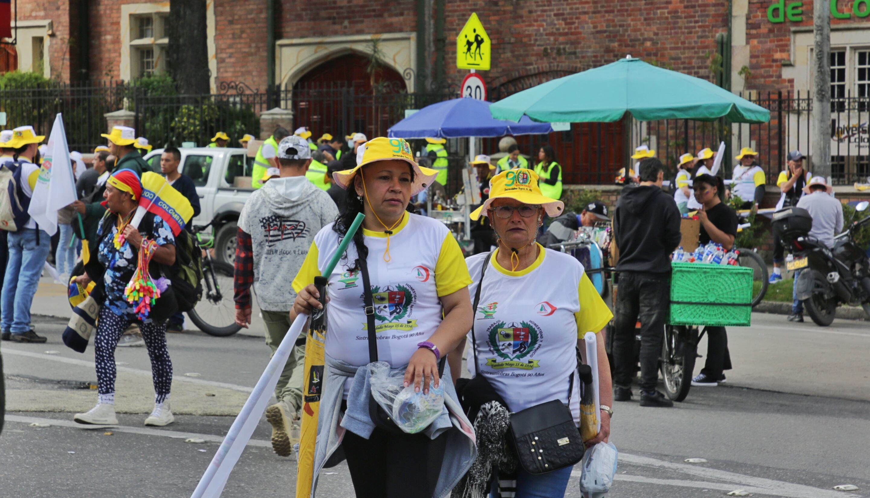 Parque Nacional marcha 1 de mayo día del trabajo, Apoyo al Presidente Gustavo Petro