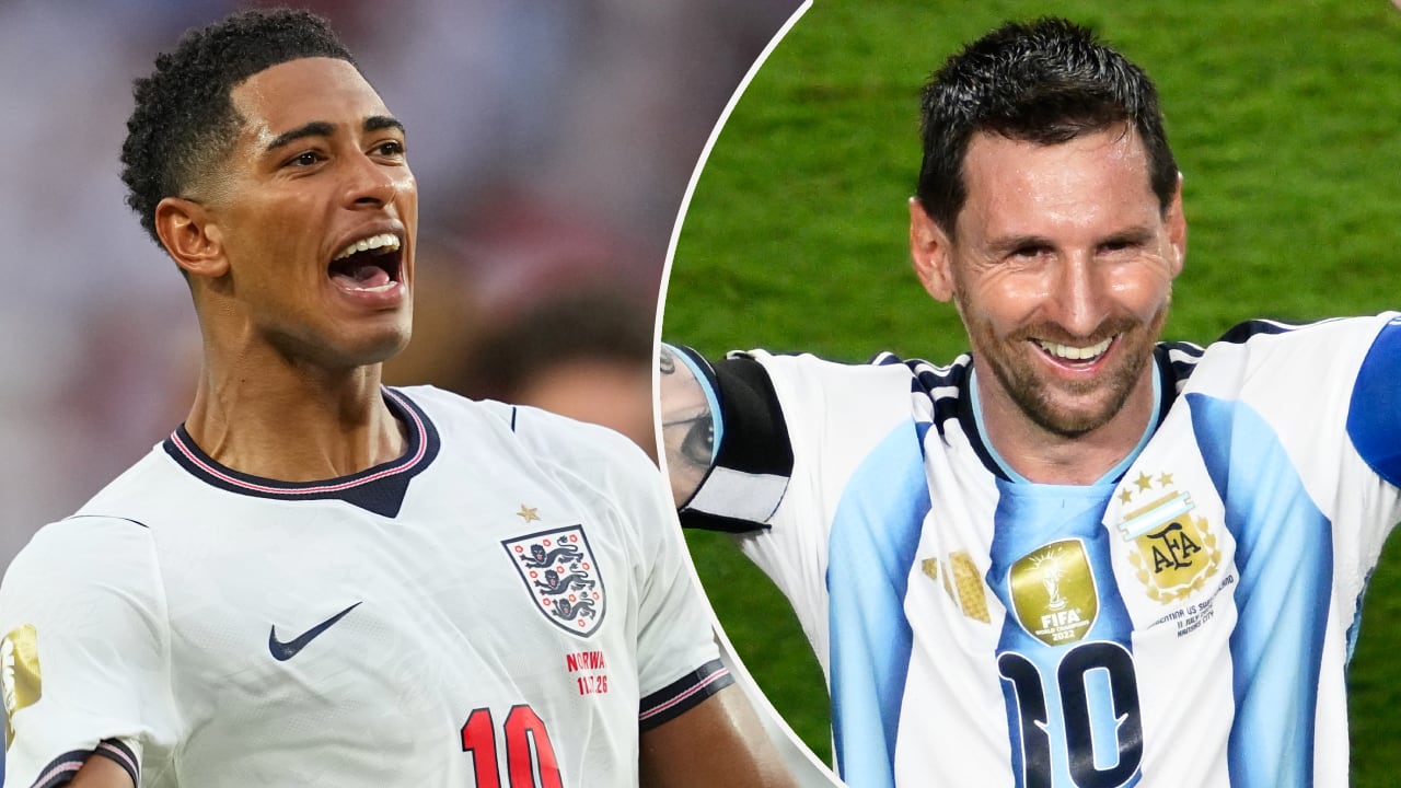 Jude Bellingham y Lionel Messi, goleadores llamados a marcar en el duelo de Inglaterra vs. Argentina.
