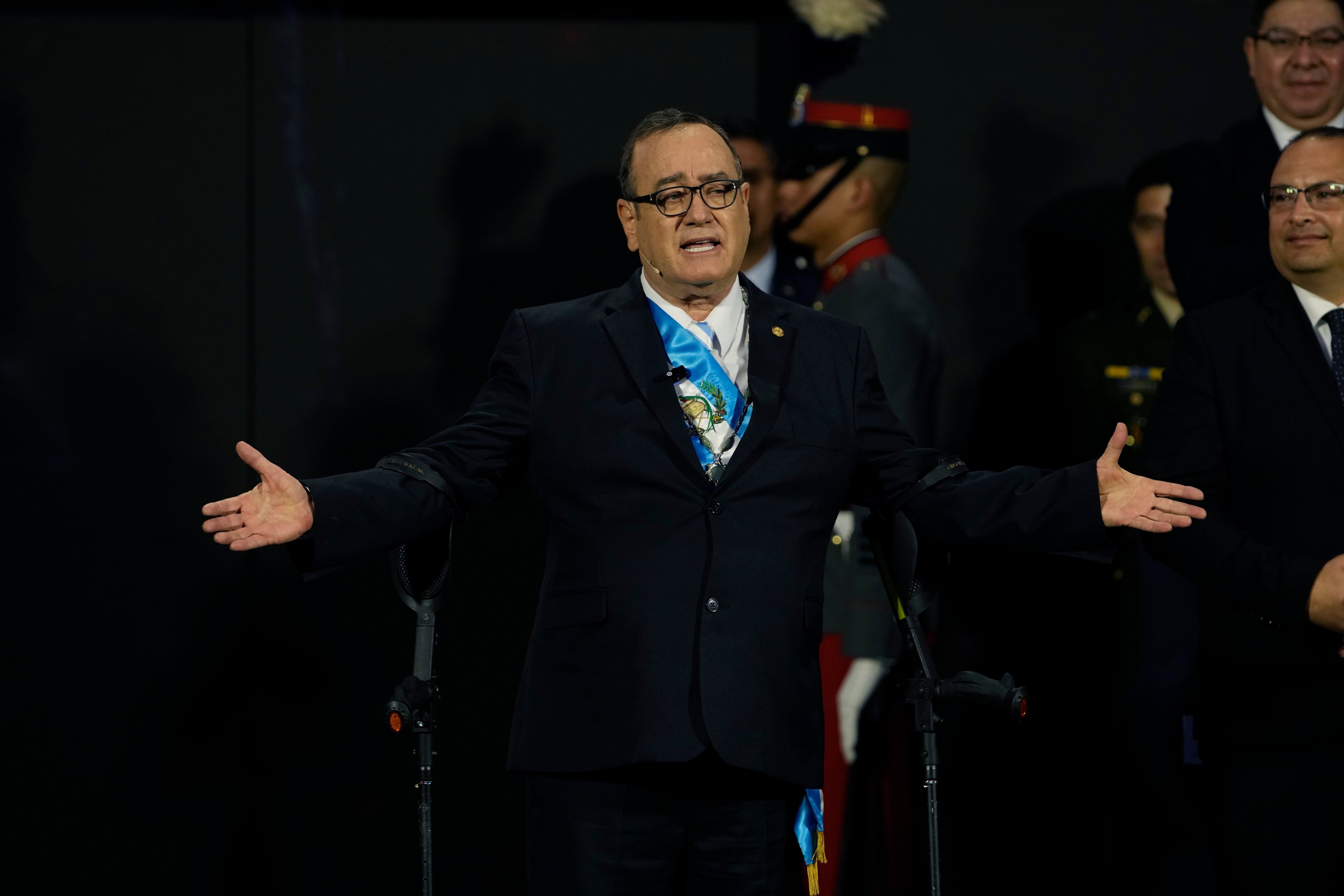 El presidente de Guatemala, Alejandro Giammattei.