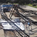 La estructura metálica sería el inicio de la construcción de unas canchas sintéticas.