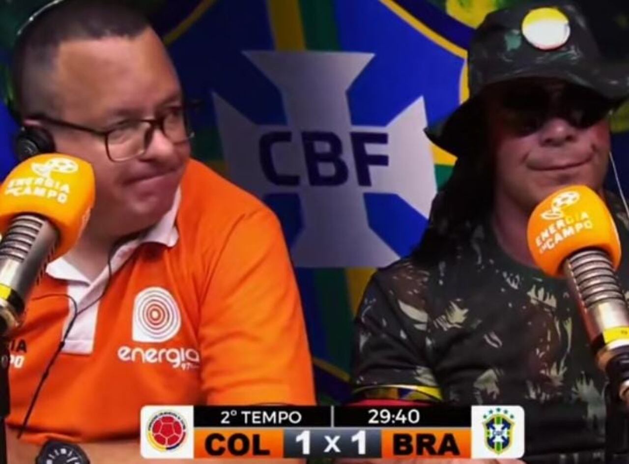 Así reaccionaron los comentaristas brasileños al primer gol de Colombia.