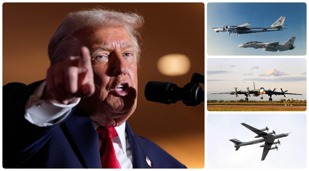 Donald Trump y aviones rusos