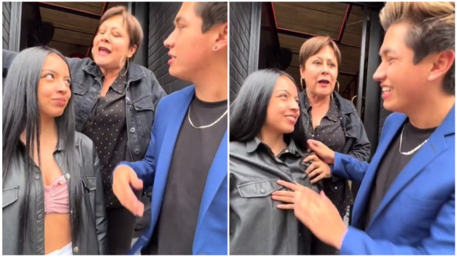 actriz Alina Lozano y su novio Jim Velásquez, ante la ex