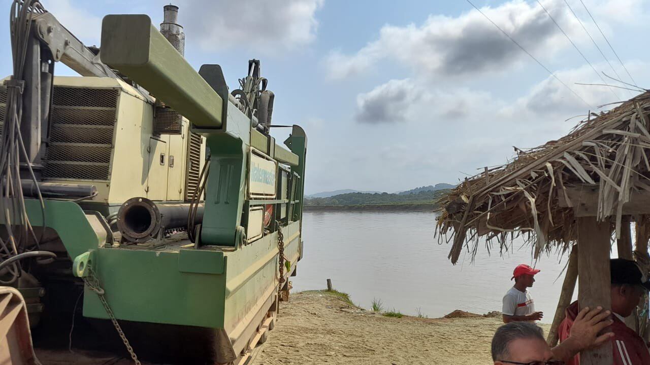 El dragado comenzará para evacuar agua que entró por el boquete de Cara 'e Gato-