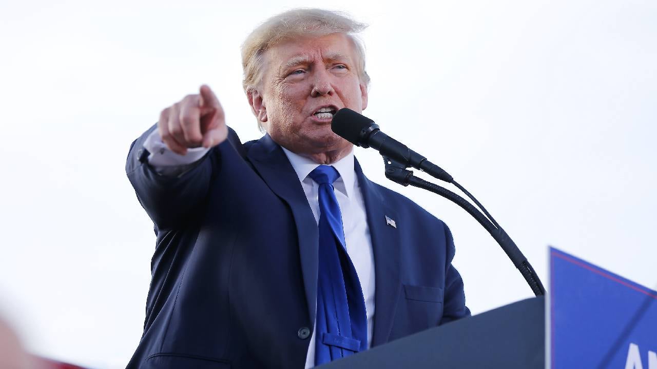 El expresidente Donald Trump regresa a Washington tras haber salido de La Casa Blanca en 2021.