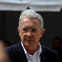 BOGOTA - COLOMBIA, OCTOBER 27: Colombian Former President, Alvaro Uribe Velez, during the election day at the Colombian Congress in Bogota, Colombia October 27, 2019. (Photo by Juancho Torres/Anadolu Agency via Getty Images)