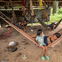 Indígenas Nukak Maku. Asentamiento de Nueva Esperanza. Charras-Departamento del Guaviare Abril 12 de 2022.
Foto: Juan Carlos Sierra-Revista Semana.