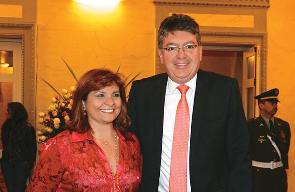Claudia Franco y Mauricio Cárdenas.