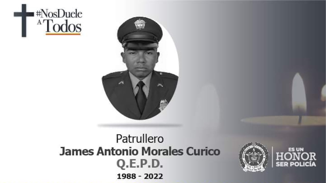 Pese a que el uniformado portaba chaleco antibalas, el proyectil lo impactó.