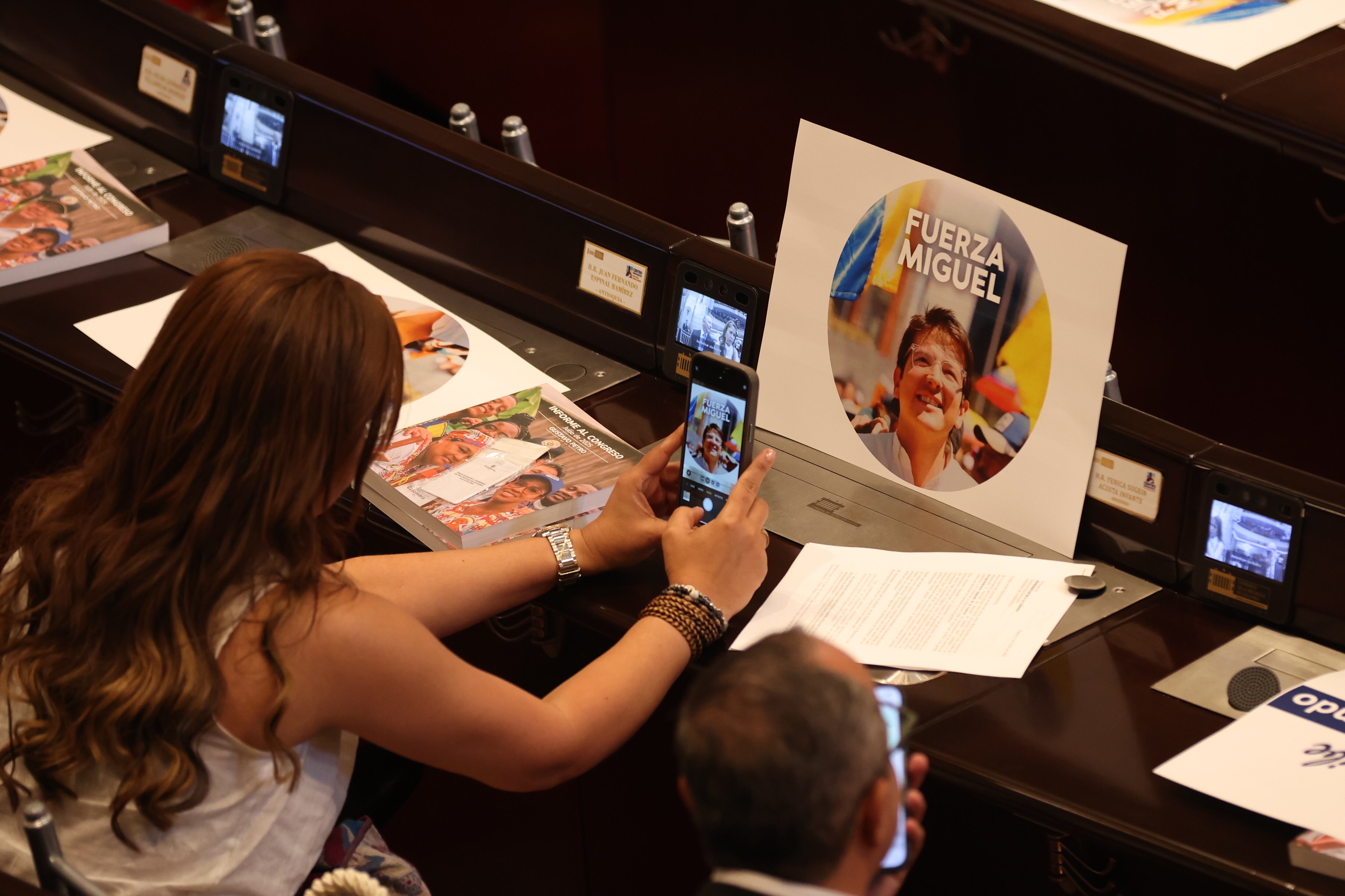 Curul del Senador Miguel Uribe en el Congreso, 20 de julio instalación