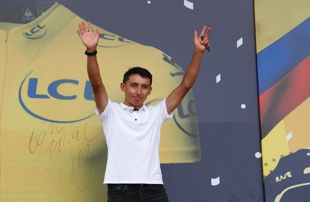 "Lo que quiero es seguir disfrutando de las cosas básicas de la vida: la familia, los amigos, tomarme un café con arepa, ser feliz con eso": Egan Bernal, campeón del Tour de Francia. Foto: León Darío Peláez / SEMANA