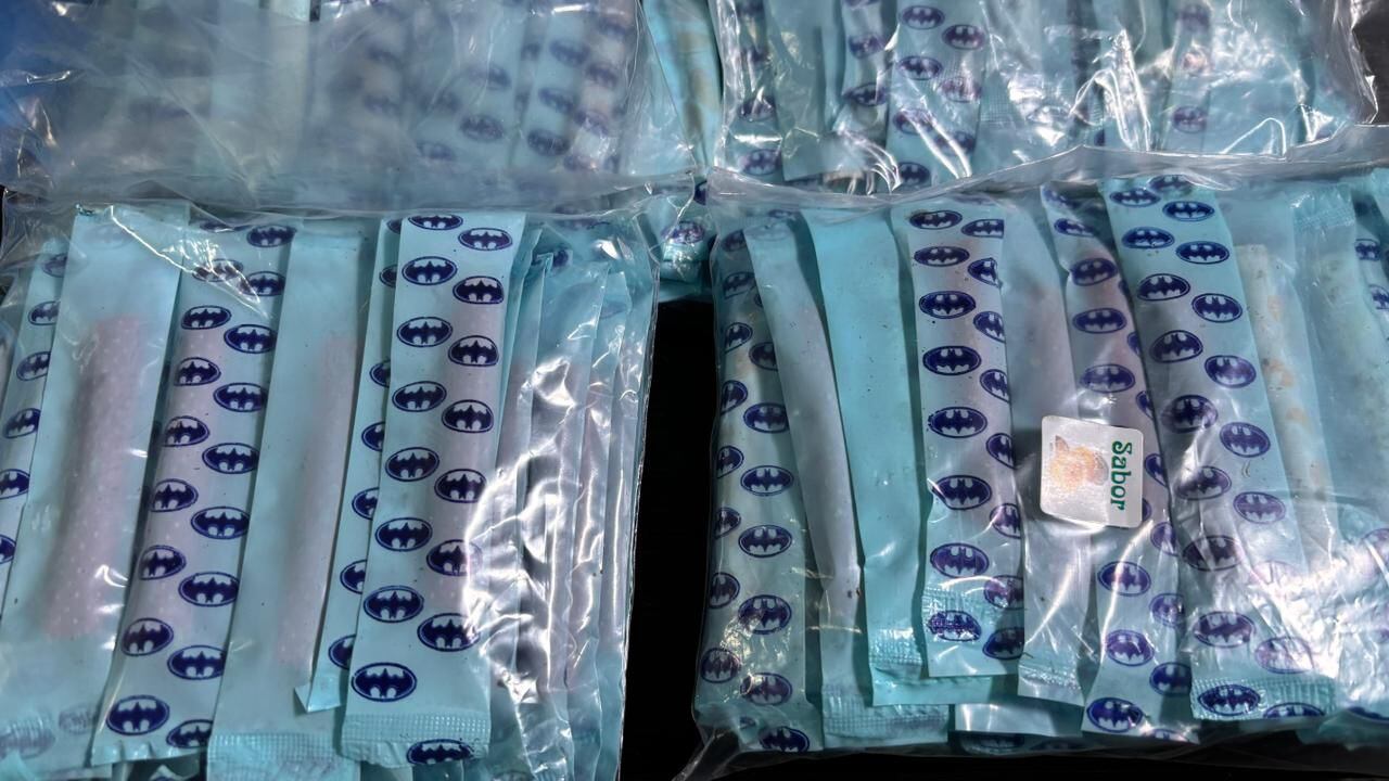 Droga incautada en Bogotá.