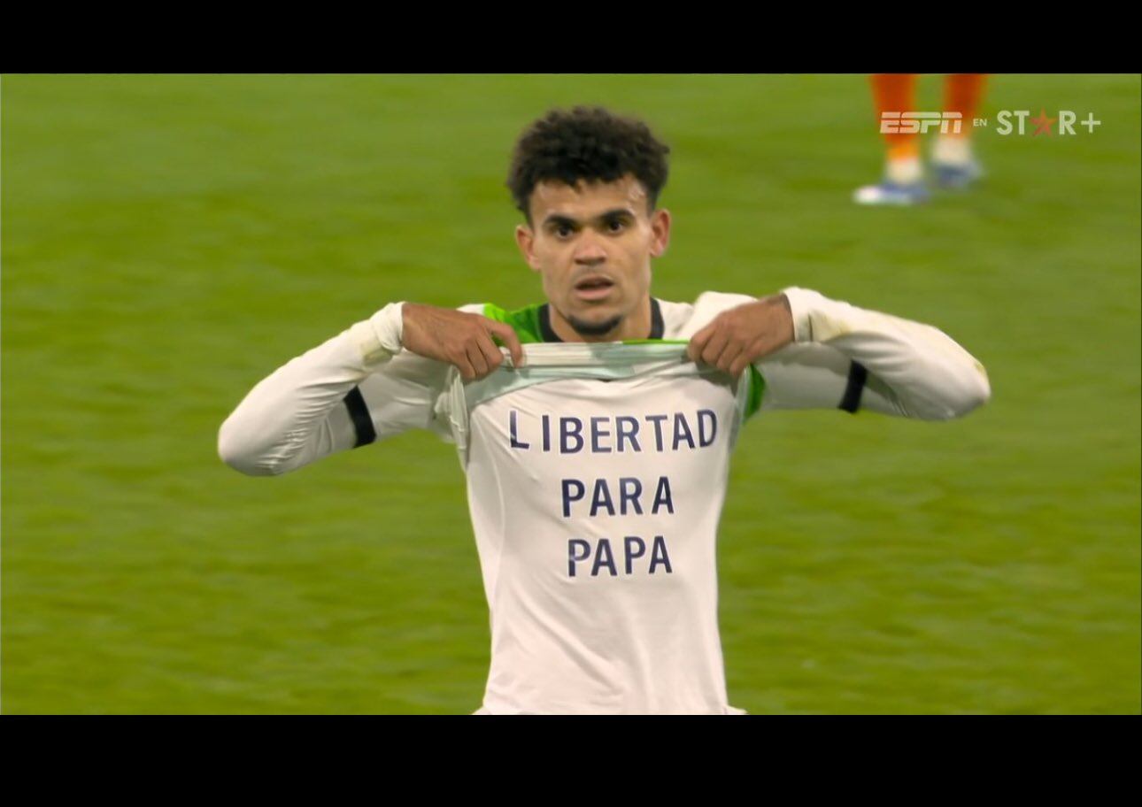 Luis Díaz marcó en su regresó con el Liverpool y pidió la libertad de su padre.