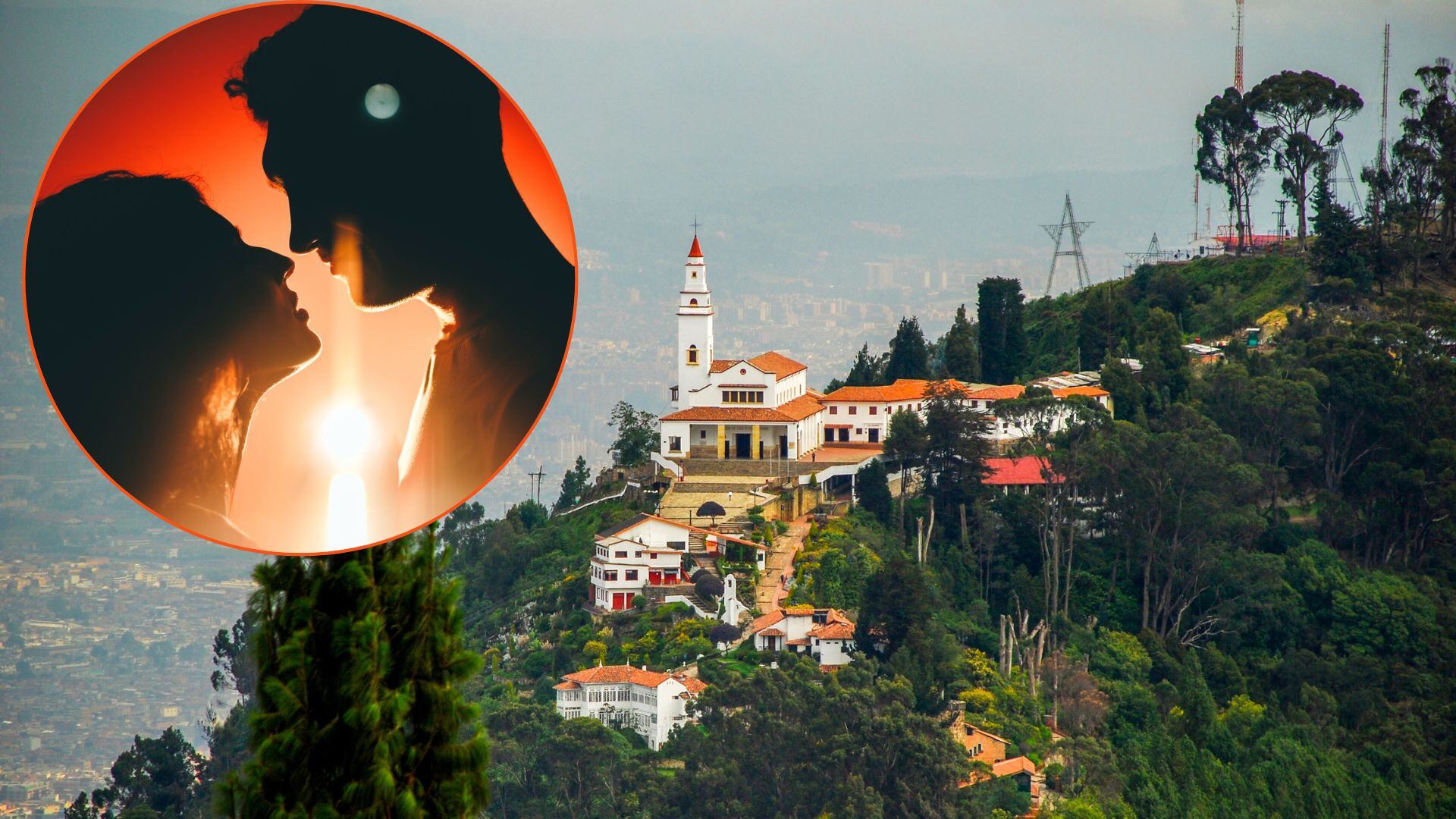 El cerro de Monserrate es uno de los símbolos de Bogotá y también escenario de una de las supersticiones más populares sobre el amor en la capital.