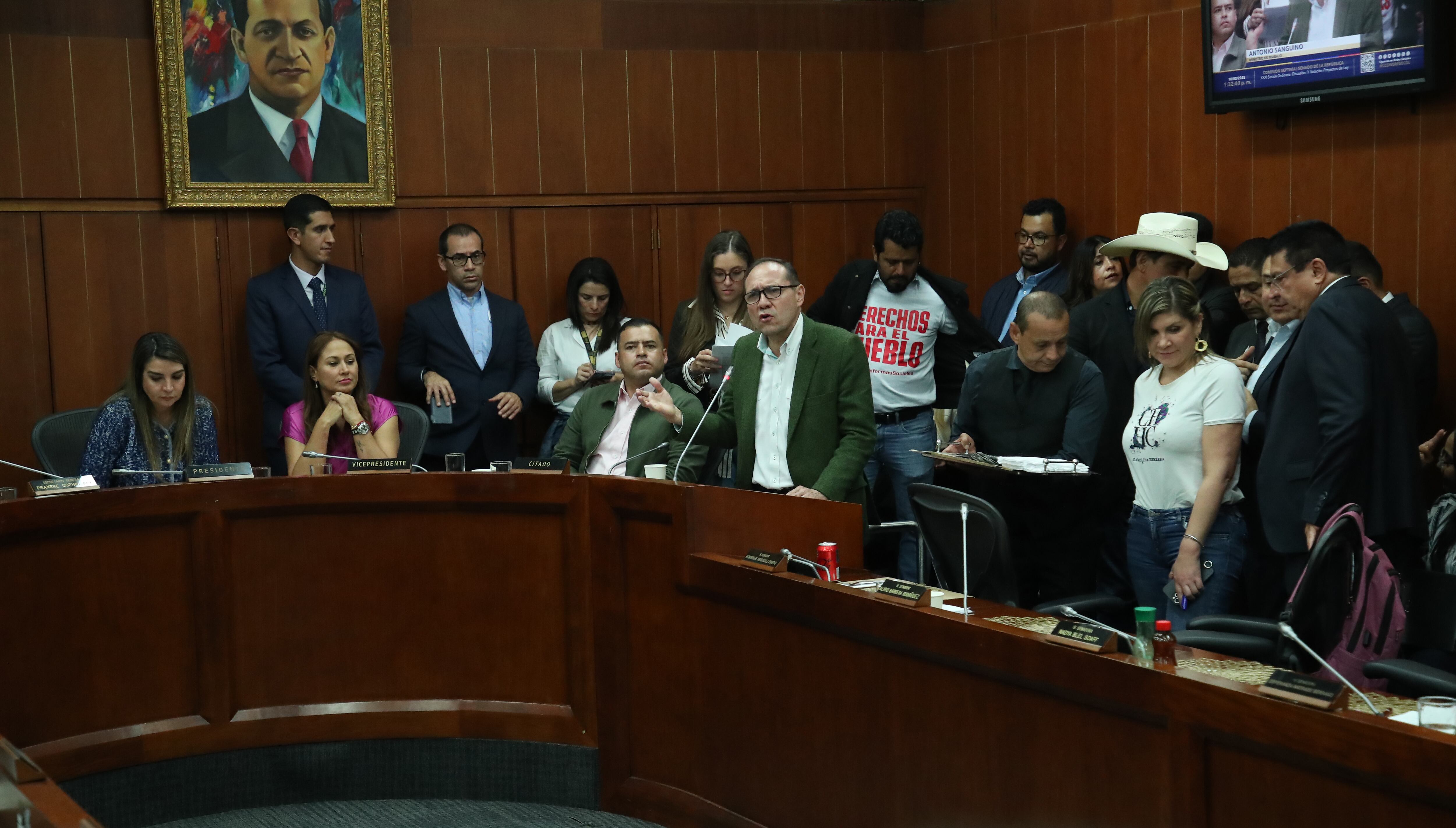 Antonio Sanguino Páez ministro de trabajo Comisión Séptima del Senado hundió la reforma laboral en tercer debate
Bogota marzo 18 del 2025
Foto Guillermo Torres Reina - SEMANA