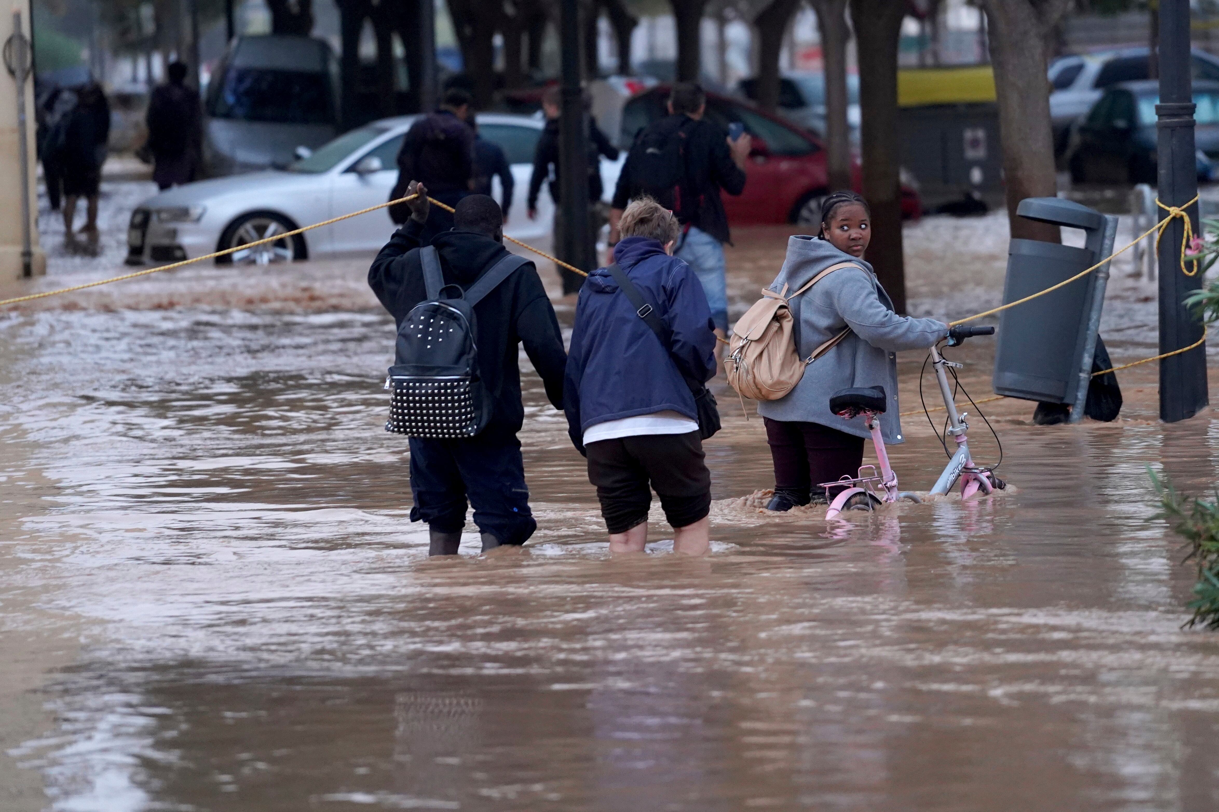 Inundaciones en Valencia, España.