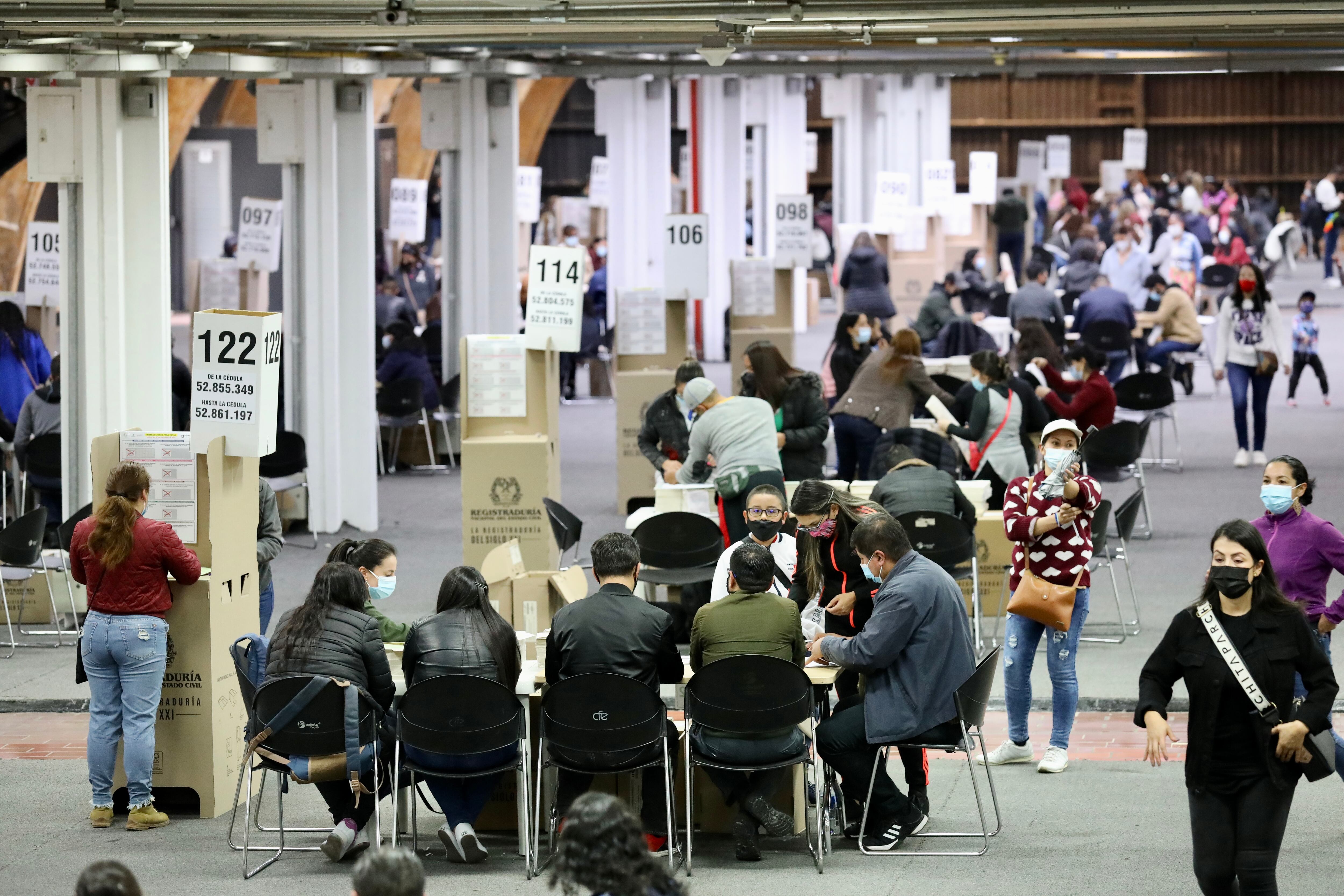 Votaciones ,elecciones marzo 13 2022
Bogota Corferias