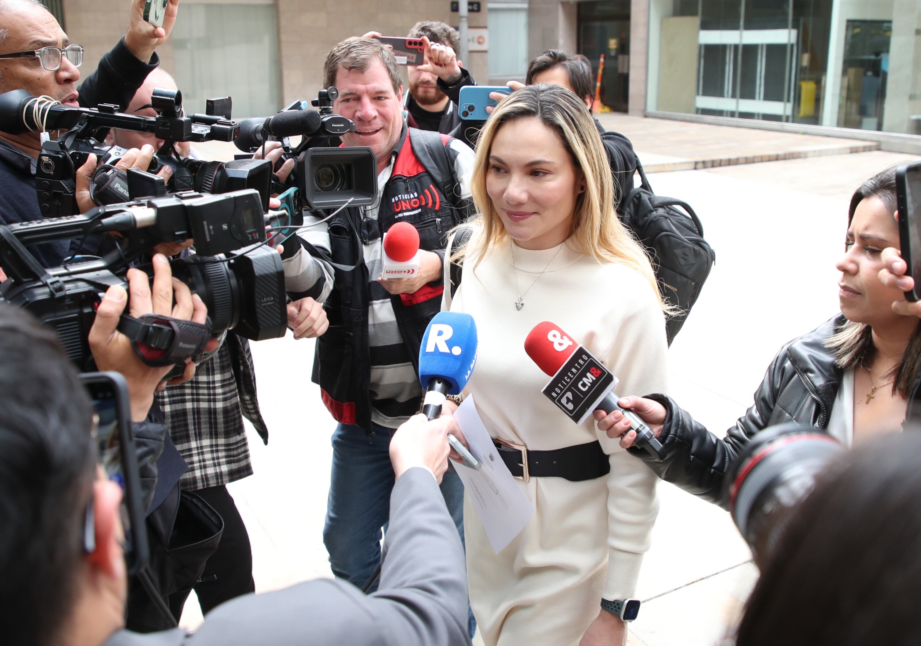 María Clara Name, concejal de Bogotá e hija del senador Iván Name ante la Sala de instrucción de la Corte Suprema de Justicia en el caso de corrupción de la UNGRD