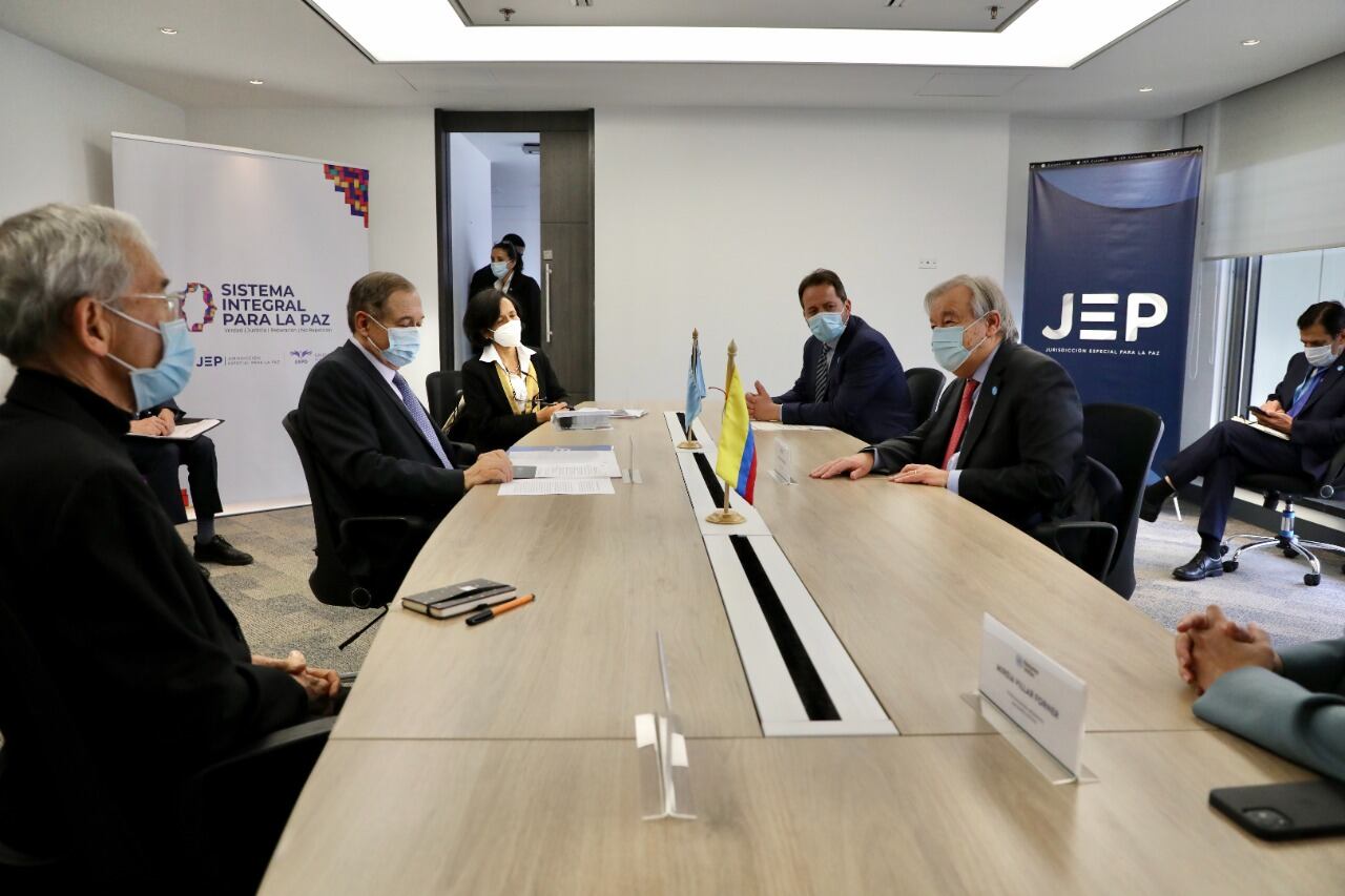 Justicia Especial Para La Paz acto en conmemoración de los 5 años de la firma del Acuerdo Final de Paz, evento que contará con la presencia del señor Secretario General de la ONU, António Guterres