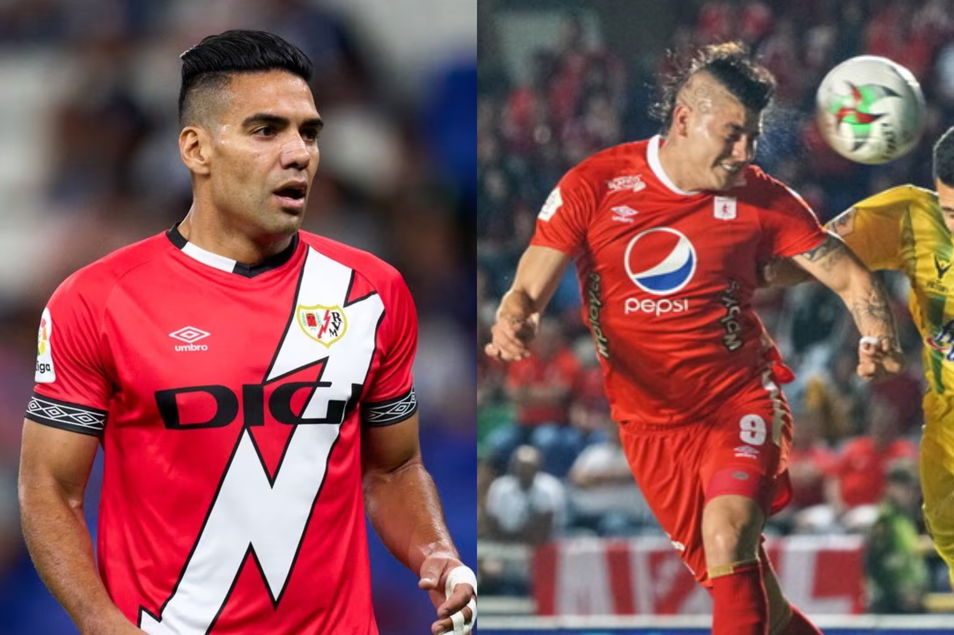 Radamel Falcao y Michael Rangel.