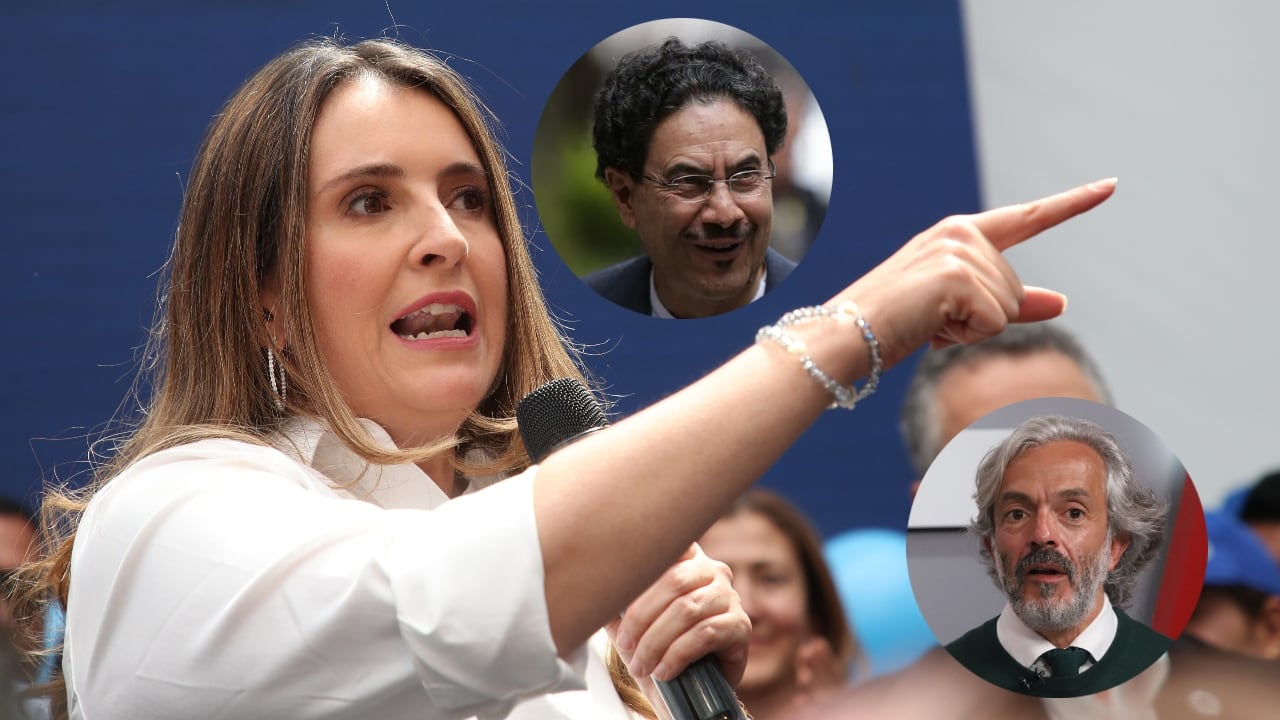 Paloma Valencia, Iván Cepeda y Juan Daniel Oviedo.