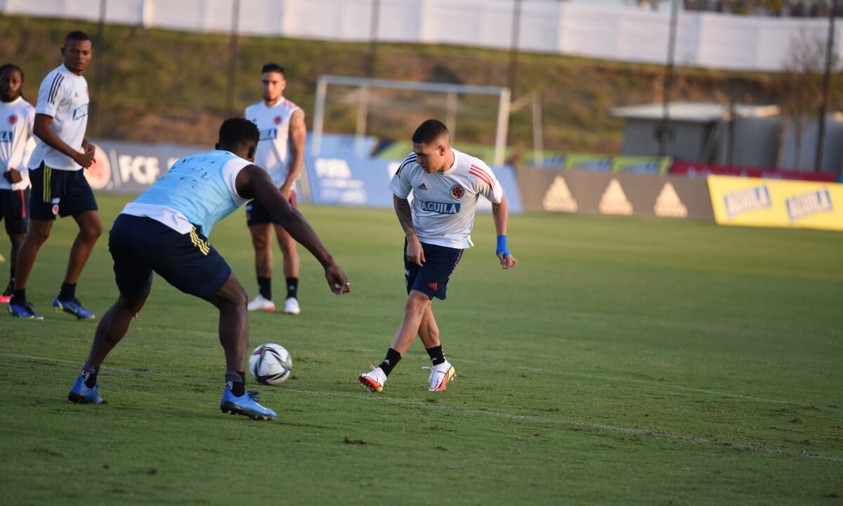 Juan Fernando Quintero - Selección Colombia - entrenamiento. Foto: FCF