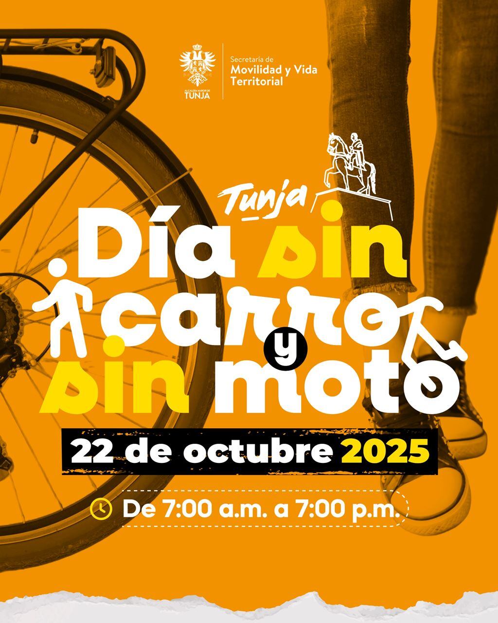 La jornada del Día sin Carro en Tunja se vivirá este miércoles 22 de octubre con algunas excepciones para los viajeros.