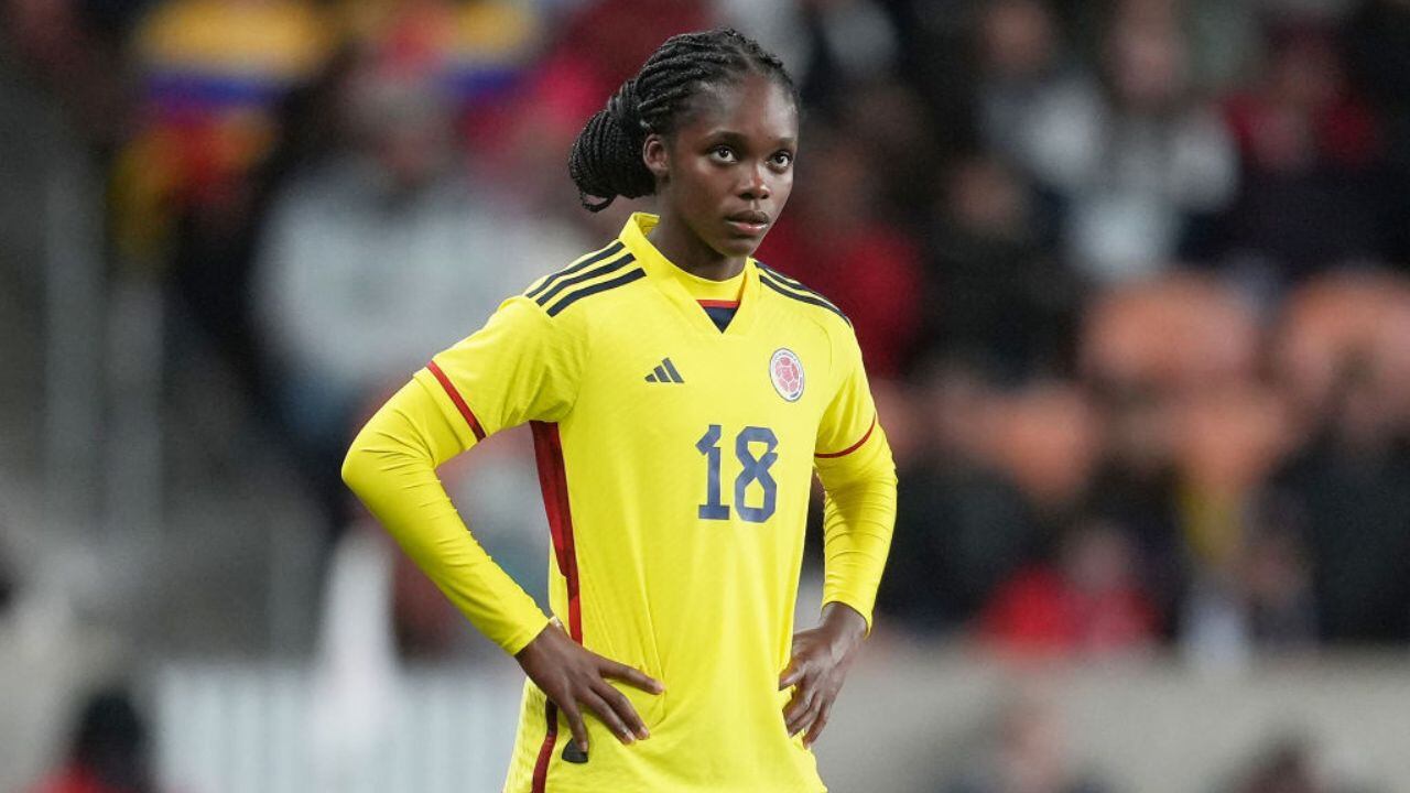 Linda Caicedo con la Selección Colombia.