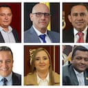 De izquierda a derecha: Hugo Archila (Partido Liberal), Camilo Ávila (La U), Gerardo Yepes (Conservador), Germán Rozo (Liberal), Héctor Chaparro (Liberal), Jorge Quevedo (Conservador), María Eugenia Lopera (Liberal) y Víctor Salcedo (La U).