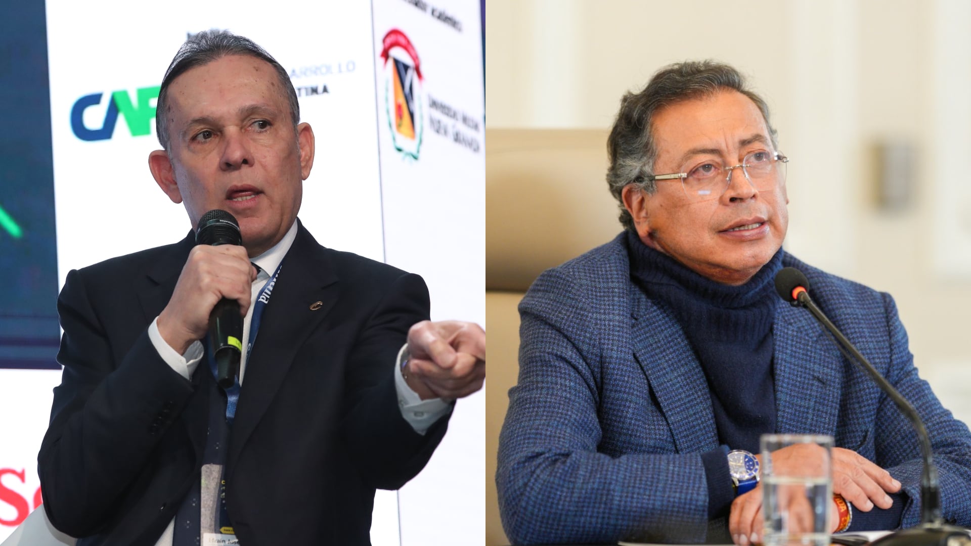 Efraín Cepeda y Gustavo Petro.