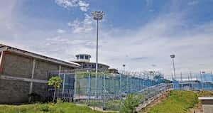 La cárcel El Pesebre está construida sobre un terreno del narcotraficante Pablo Escobar en el municipio de Puerto Triunfo, Antioquia.