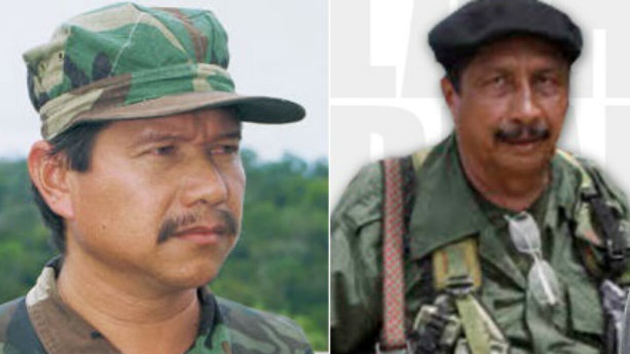 Fabián Ramírez (izquierda), Jairo Martínez (derecha), miembros de las FARC en Cuba.