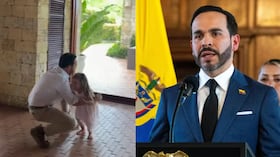 Abelardo De La Espriella y su hija