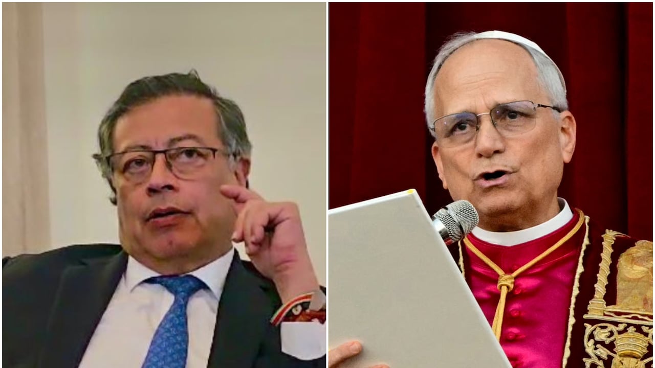 Gustavo Petro y el nuevo papa Robert Prevost