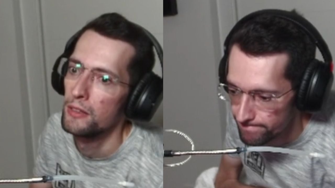 Hombre tetrapléjico que muestra como juega videojuegos