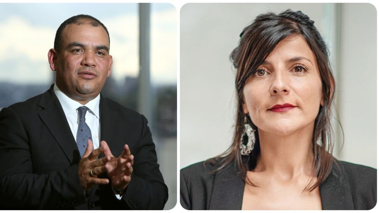 El senador Antonio Correa y la ministra de Minas y Energía, Irene Vélez.