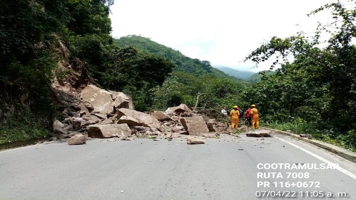 Deslizamiento de tierra en Ocaña por ola invernal