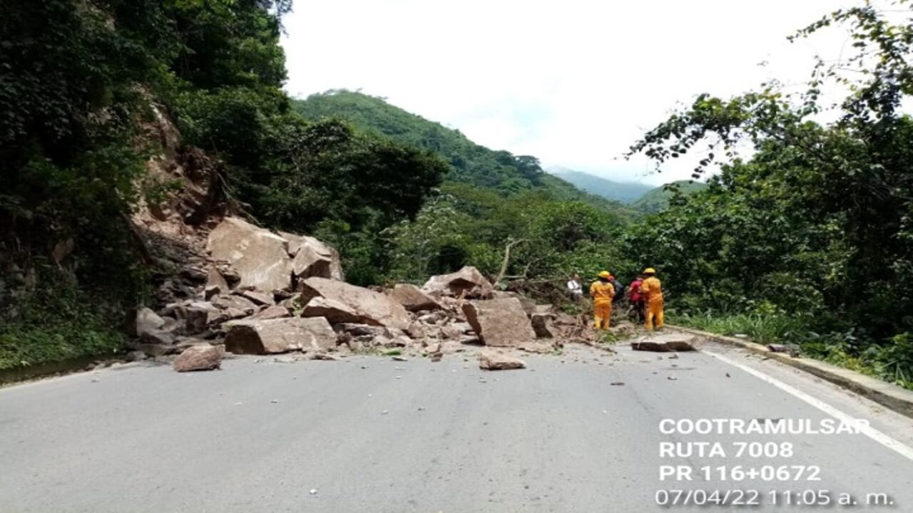 Deslizamiento de tierra en Ocaña por ola invernal