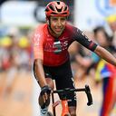 Egan Bernal, corredor colombiano al servicio del Ineos.