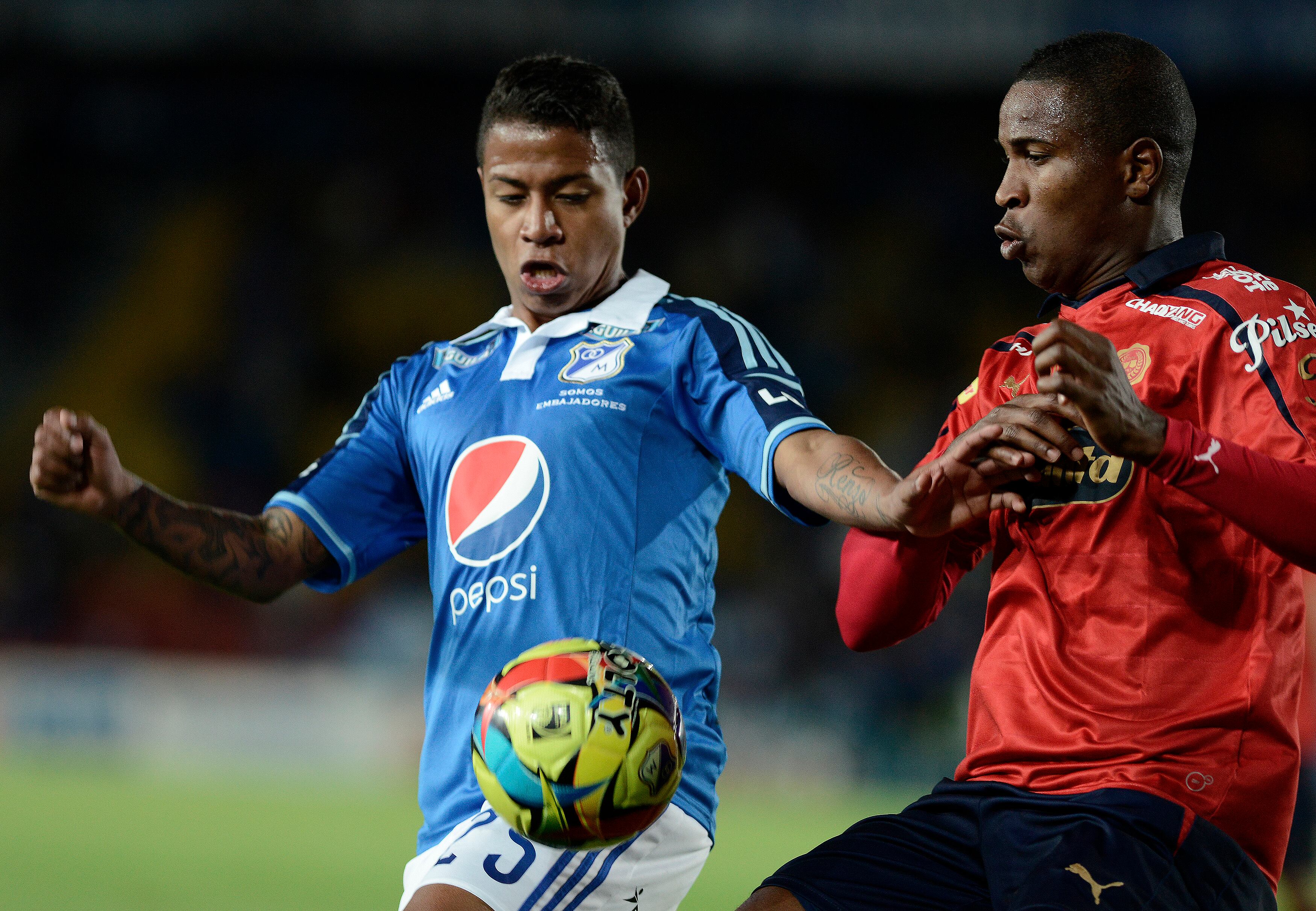 Andy Polo con Millonarios en 2014.