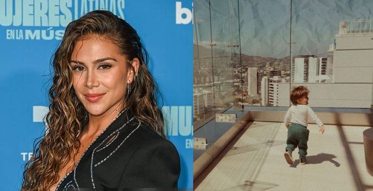 Greeicy y su hijo Kai