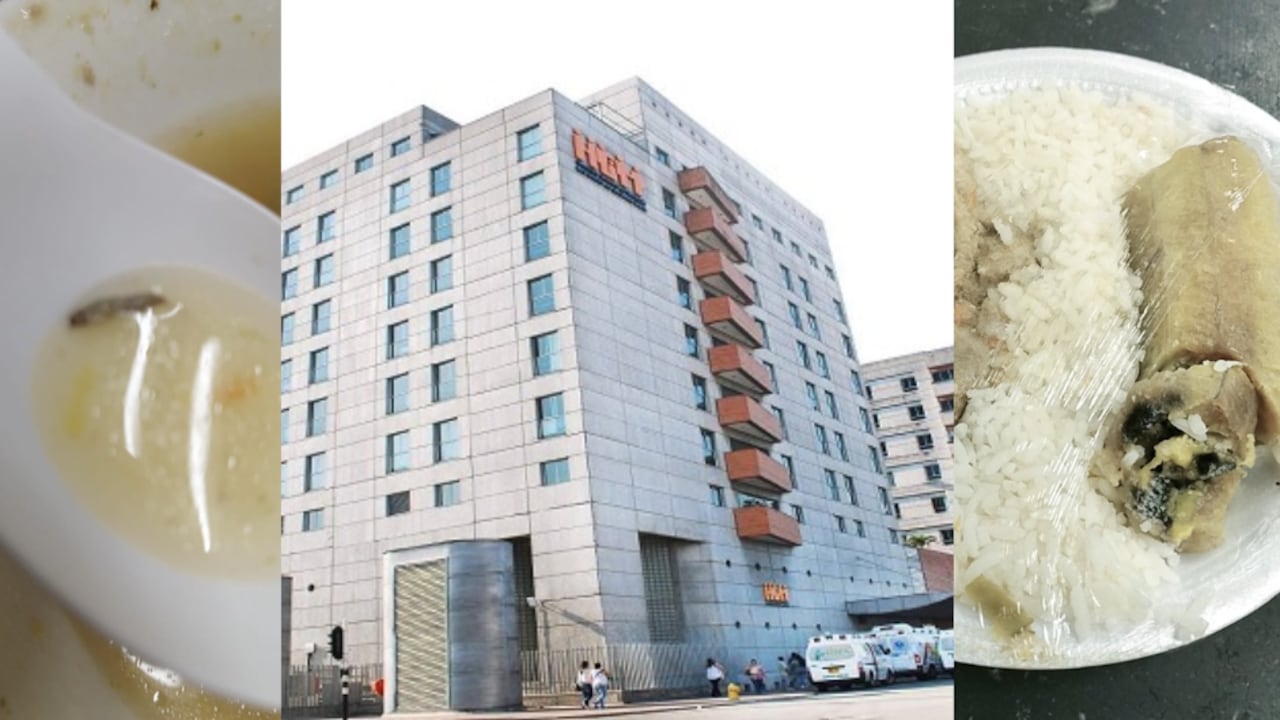 Denuncias de comidas en mal estado distribuidas en el Hospital General de Medellín.