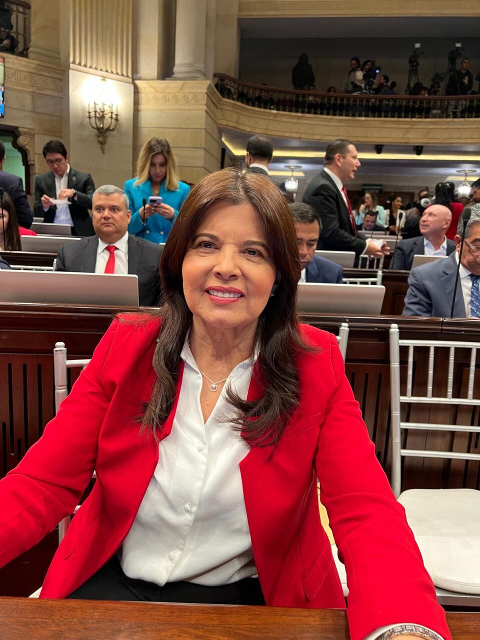 La congresista huilense Flora Perdomo.